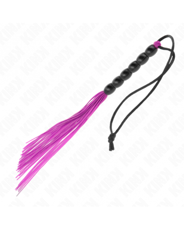 KINK - MINI FRUSTA IN SILICONE CON 6 PERLINE VIOLA 26 CM 2
