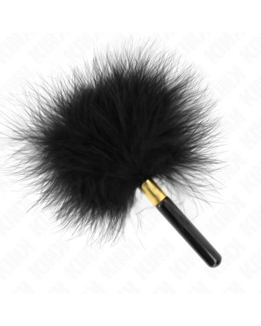 KINK - PIUME TICKLE IN METALLO ORO NERO 18 CM