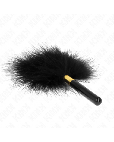KINK - PIUME TICKLE IN METALLO ORO NERO 18 CM