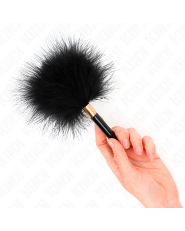 KINK - PIUME TICKLE IN METALLO ORO NERO 18 CM