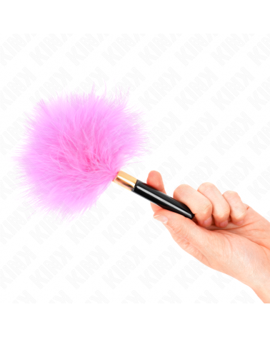 KINK - PIUME TICKLE IN METALLO ORO FUCSIA 18 CM