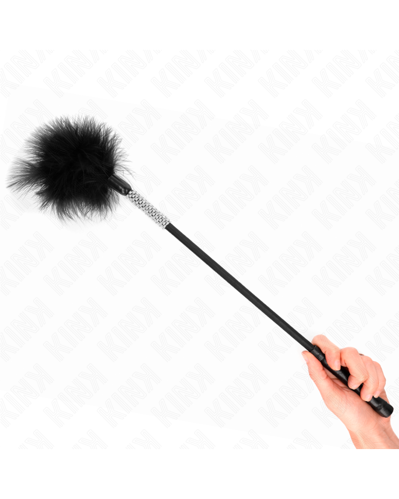 KINK - PIUME TICKLE CON MANICO STRASS 50 CM