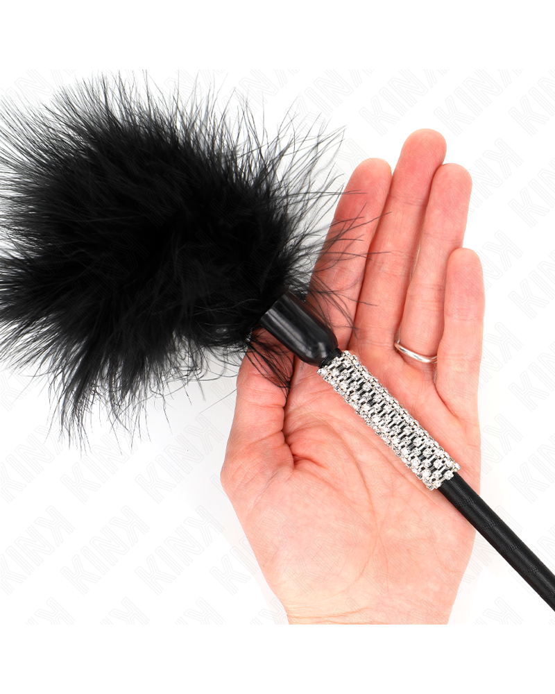 KINK - PIUME TICKLE CON MANICO STRASS 50 CM