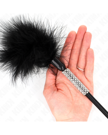 KINK - PIUME TICKLE CON MANICO STRASS 50 CM