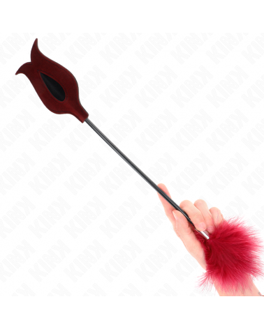 KINK - PIUME SOLLECITANTI CON PAGAIA A FORMA DI ROSA 8 CM