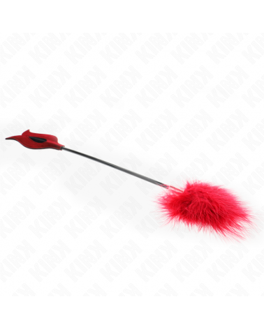KINK - PIUME SOLLECITANTI CON PAGAIA A FORMA DI ROSA 8 CM