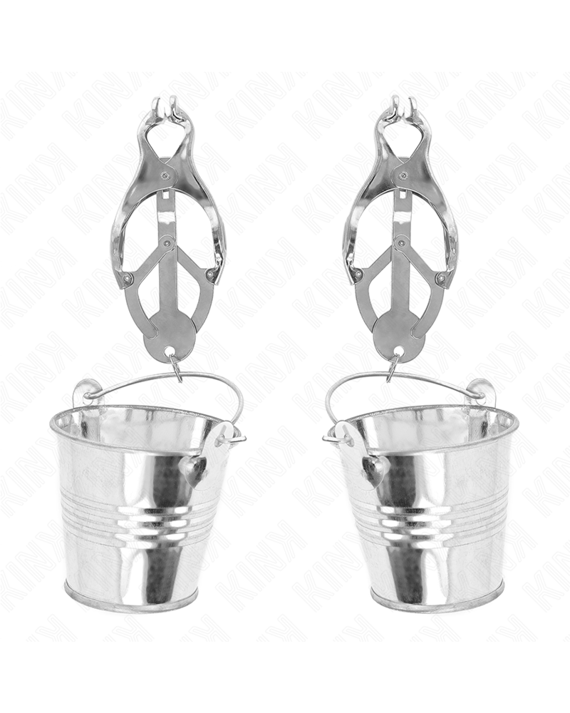 KINK - PINZE PER CAPEZZOLI TRIFOGLIO GIAPPONESE CON SECCHIELLI ARGENTO