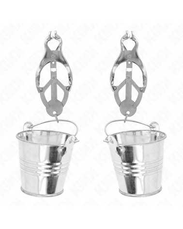 KINK - PINZE PER CAPEZZOLI TRIFOGLIO GIAPPONESE CON SECCHIELLI ARGENTO