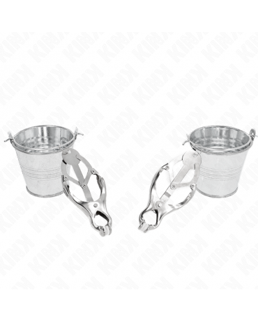 KINK - PINZE PER CAPEZZOLI TRIFOGLIO GIAPPONESE CON SECCHIELLI ARGENTO 2