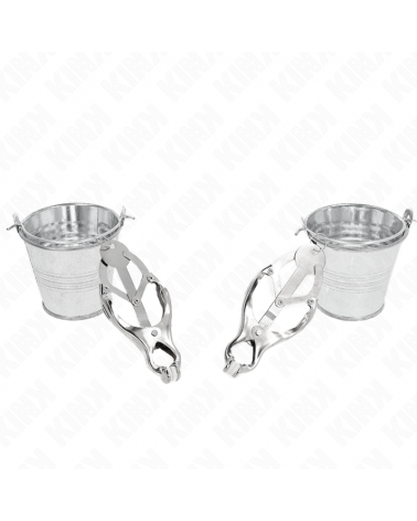 KINK - PINZE PER CAPEZZOLI TRIFOGLIO GIAPPONESE CON SECCHIELLI ARGENTO