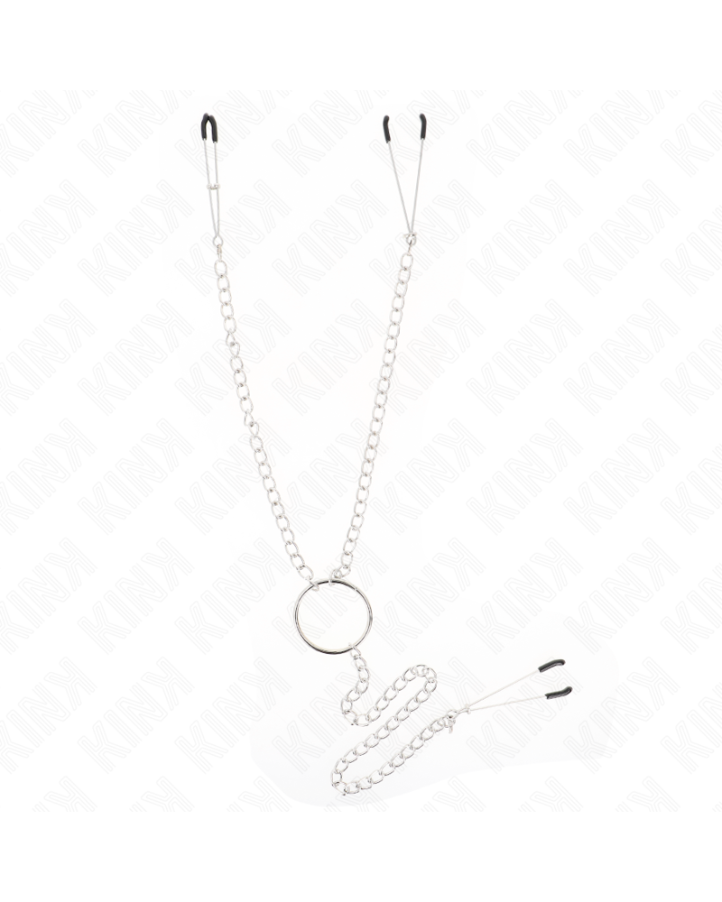 KINK - PINZE PER CAPEZZOLI TRIPLI E CLIT CON CATENA MODELLO 1