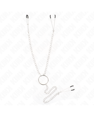 KINK - PINZE PER CAPEZZOLI TRIPLI E CLIT CON CATENA MODELLO 1