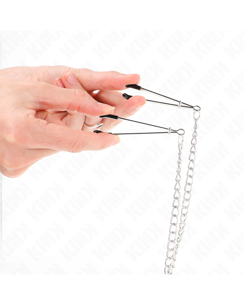 KINK - PINZE PER CAPEZZOLI TRIPLI E CLIT CON CATENA MODELLO 1