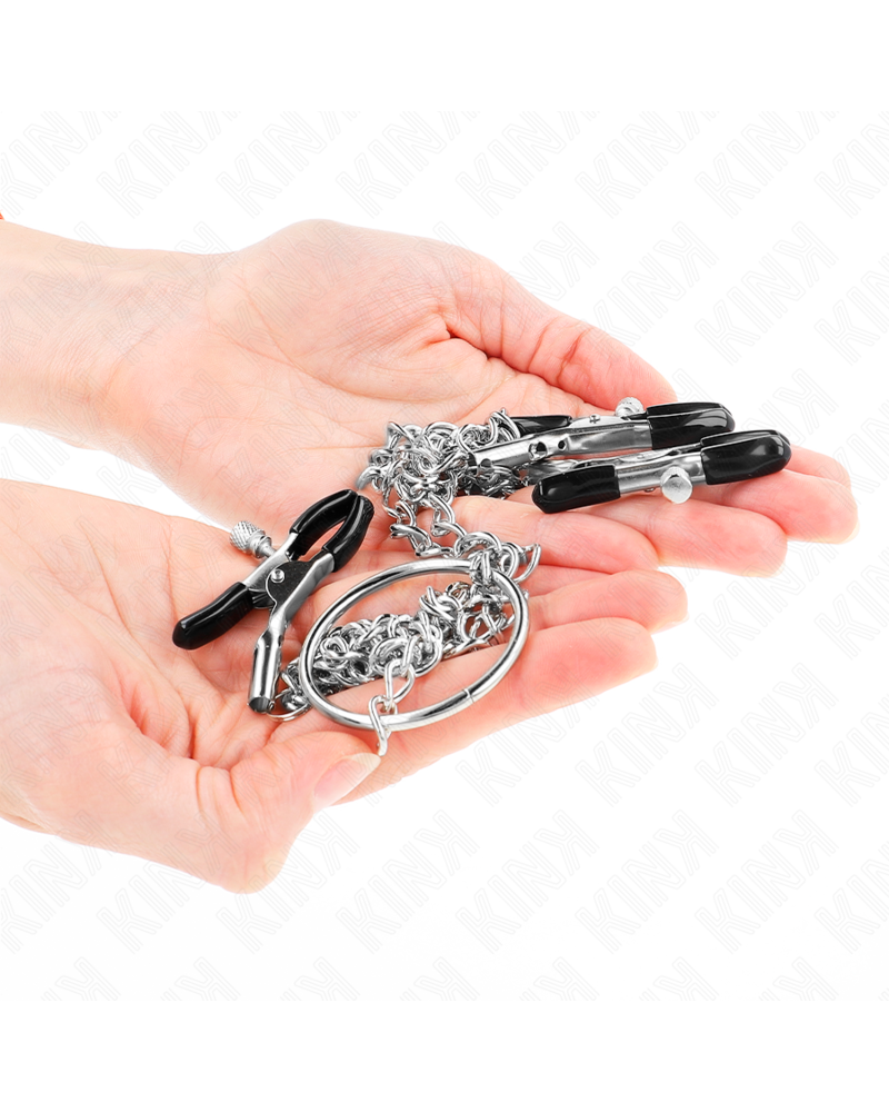 KINK - PINZE PER CAPEZZOLI TRIPLI E CLIT CON CATENA MODELLO 0