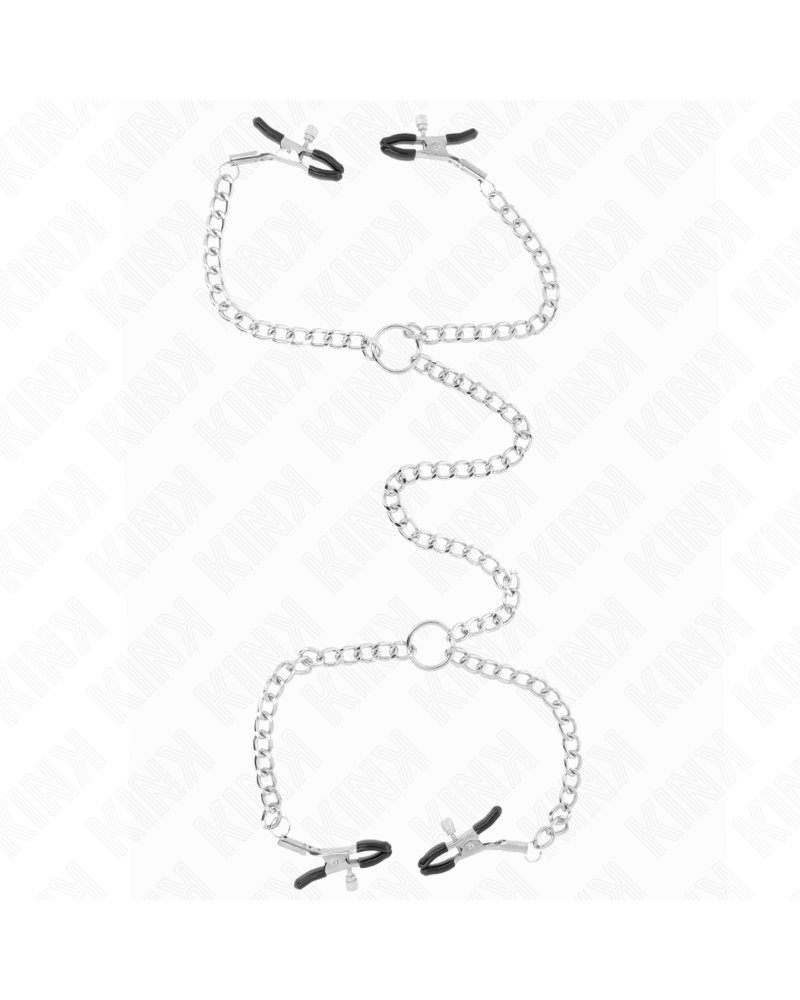 KINK - MORSETTI PER CAPEZZOLI A 4 CATENE 32 CM CON CATENE 14 CM