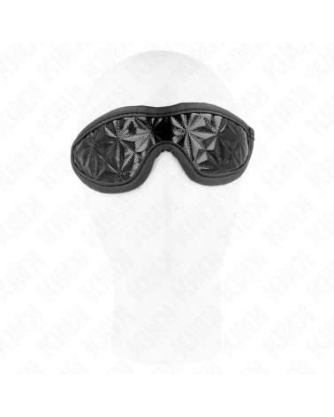 KINK - FASCIA CON MOTIVO A DIAMANTI NERO 20,5 x 6 CM