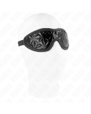 KINK - FASCIA CON MOTIVO A DIAMANTI NERO 20,5 x 6 CM