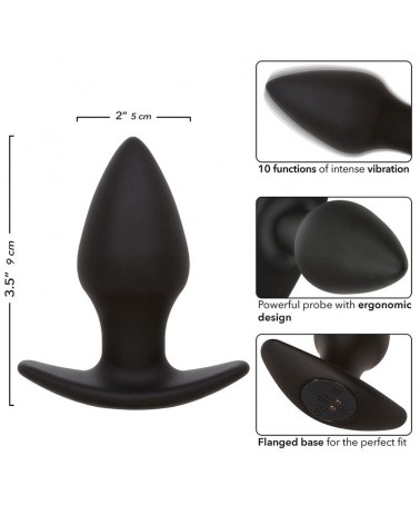 CALEXOTICS - ROCK BOTTOM PERFECT ANAL PLUG 10 VIBRAZIONI SILICONE NERO