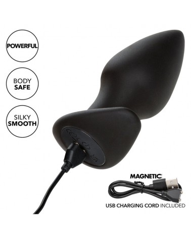 CALEXOTICS - ROCK BOTTOM PERFECT ANAL PLUG 10 VIBRAZIONI SILICONE NERO