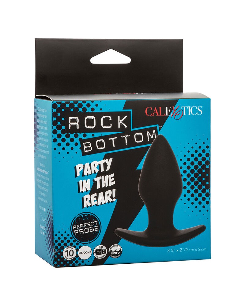 CALEXOTICS - ROCK BOTTOM PERFECT ANAL PLUG 10 VIBRAZIONI SILICONE NERO