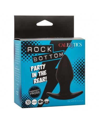 CALEXOTICS - ROCK BOTTOM PERFECT ANAL PLUG 10 VIBRAZIONI SILICONE NERO