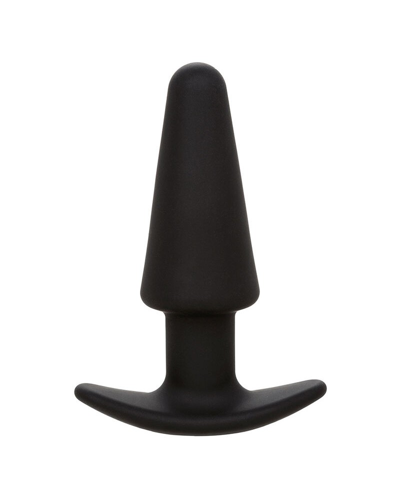 CALEXOTICS - ROCK BOTTOM TAPPO ANALE CONICO 10 VIBRAZIONI SILICONE NERO