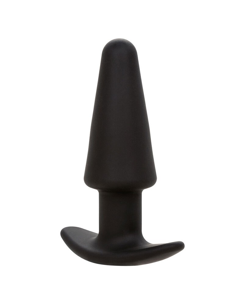 CALEXOTICS - ROCK BOTTOM TAPPO ANALE CONICO 10 VIBRAZIONI SILICONE NERO