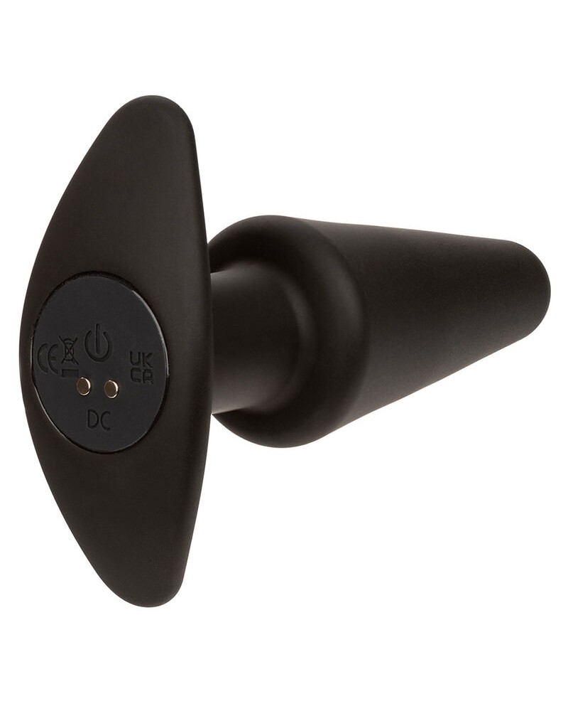 CALEXOTICS - ROCK BOTTOM TAPPO ANALE CONICO 10 VIBRAZIONI SILICONE NERO