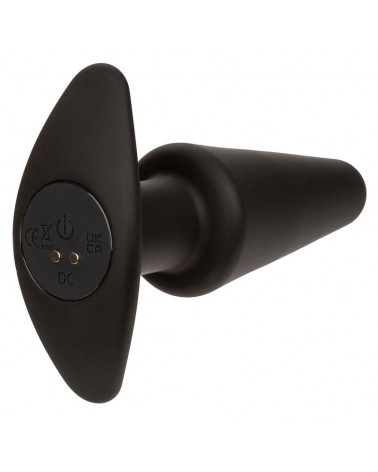 CALEXOTICS - ROCK BOTTOM TAPPO ANALE CONICO 10 VIBRAZIONI SILICONE NERO