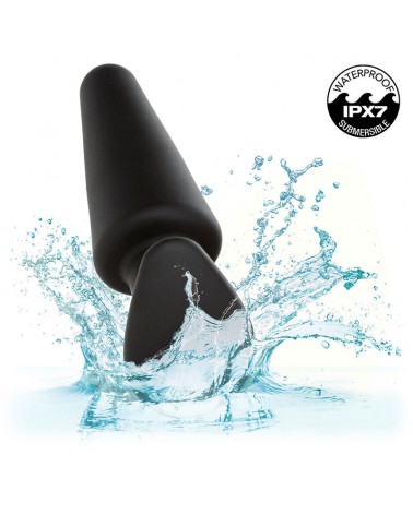 CALEXOTICS - ROCK BOTTOM TAPPO ANALE CONICO 10 VIBRAZIONI SILICONE NERO