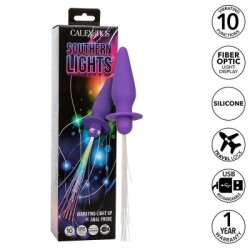 CALEXOTICS - SOUTHERN LIGHTS LIGHT UP PLUG ANALE 10 VIBRAZIONI SILICONE VIOLA 2