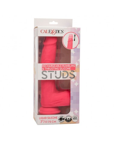 CALEXOTICS - STUDS VIBRATORE REALISTICO 10 VIBRAZIONI ROSA