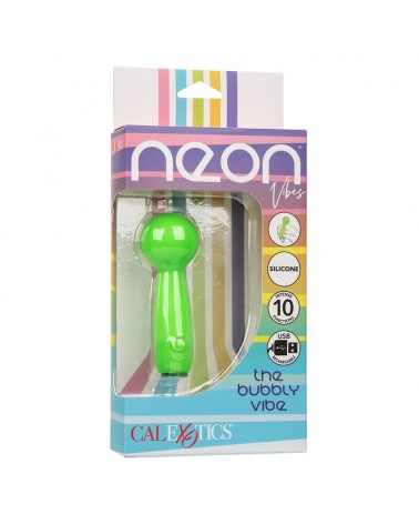 CALEXOTICS - NEON VIBES BUBBLY VIBE IL MINI MASSAGGIATORE 10 VIBRAZIONI VERDE