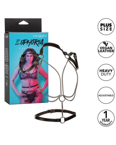 CALEXOTICS - EUPHORIA MULTICHAIN HALTER HARNESS PREMIUM TAGLIA PIÙ GRANDE