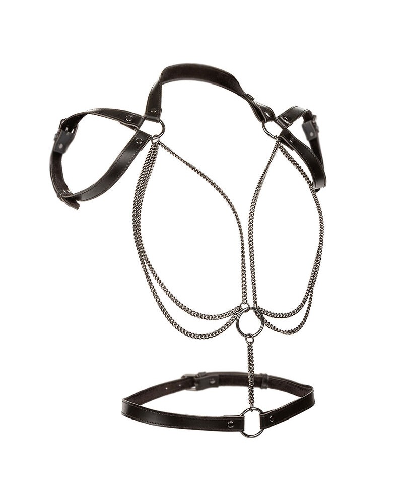 CALEXOTICS - EUPHORIA MULTICHAIN HALTER HARNESS PREMIUM TAGLIA PIÙ GRANDE