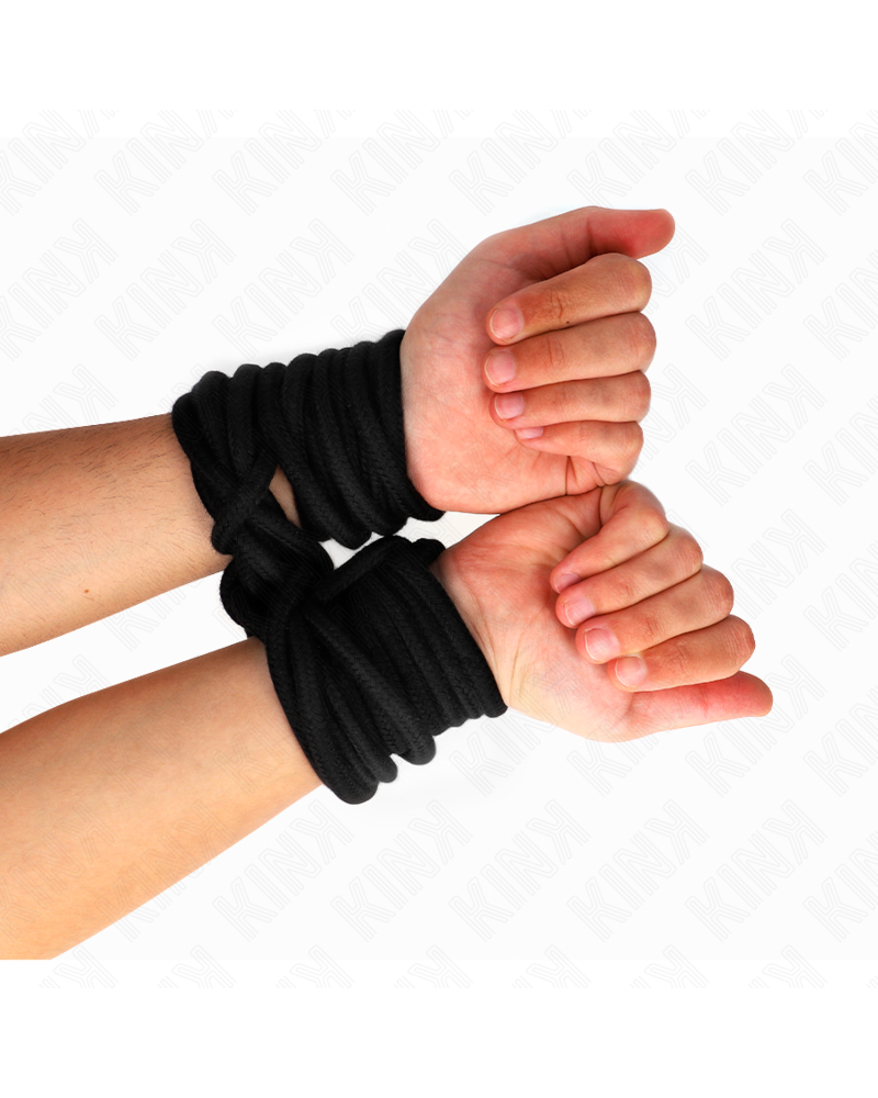 KINK - CORDA IN COTONE 5 METRI NERA