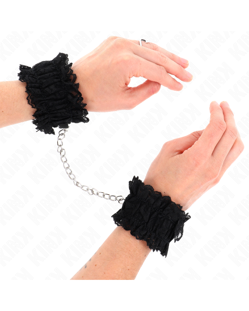 KINK - POLSO ELASTICO IN PIZZO NEGRO