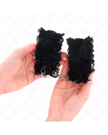 KINK - POLSO ELASTICO IN PIZZO NEGRO