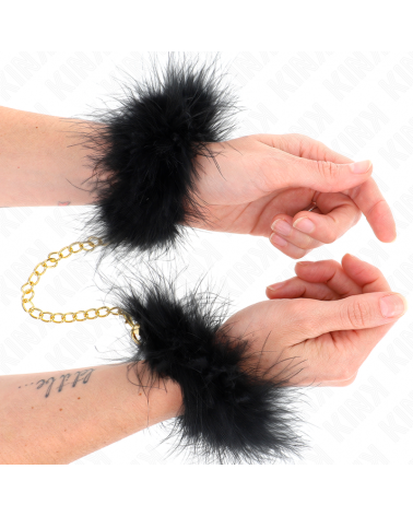 KINK - POLSINI IN PIUMA CON CATENA IN ORO MODELLO 0