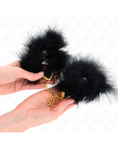 KINK - POLSINI IN PIUMA CON CATENA IN ORO MODELLO 0