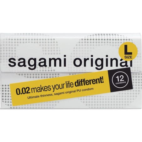Sagami Original 0 02 size L 12 pezzi