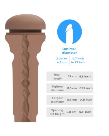 KIIROO - FEEL STROKER EXTRA TIGHT BUTT MARRONE MEDIO