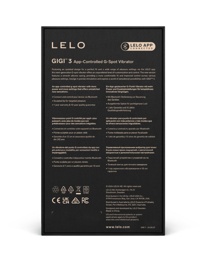 LELO - GIGI™ 3 VIBRATORE G-SPOT ROSA