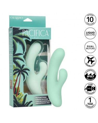 CALEXOTICS - PACIFICA FIJI VIBRATORE E STIMOLATORE PUNTO G 10 VIBRAZIONI AQUA