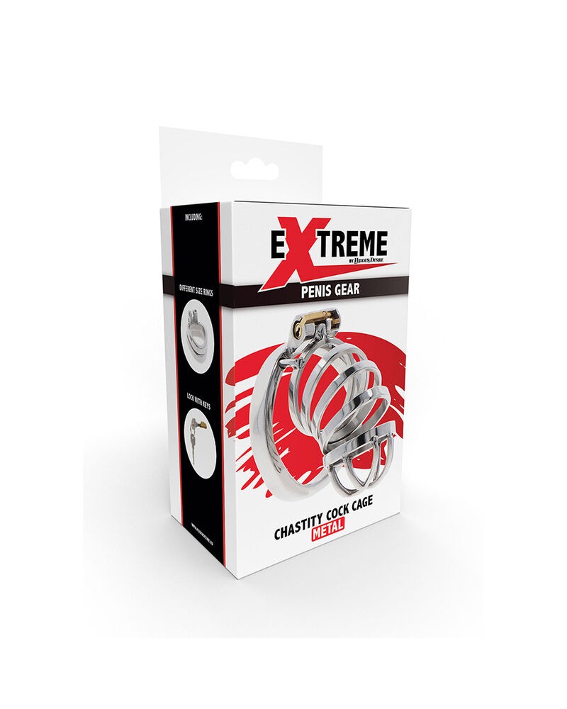 HIDDEN DESIRE - EXTREME GABBIA FALLICA IN METALLO PER CASTITÀ