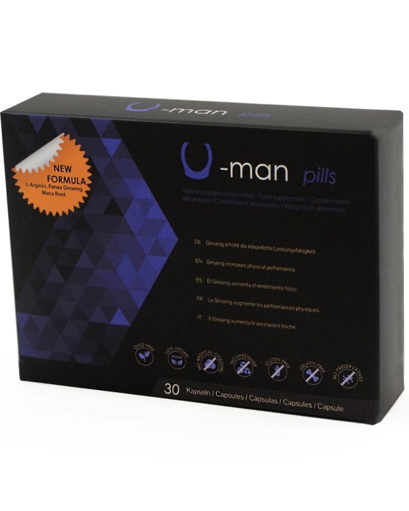 500 COSMETICS - U-MAN AUMENTA LE DIMENSIONI DEL PENE E LA POTENZA SESSUALE - CAPSULE