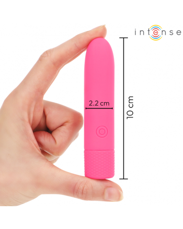 INTENSE - SYMONE USB RICARICABILE VIBRANTE BULLET 8 VIBRAZIONI ROSA 10 X 2,2 CM
