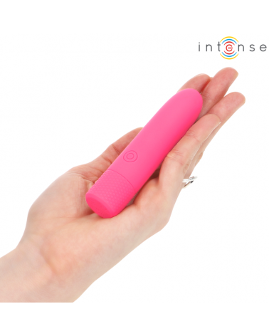 INTENSE - SYMONE USB RICARICABILE VIBRANTE BULLET 8 VIBRAZIONI ROSA 10 X 2,2 CM