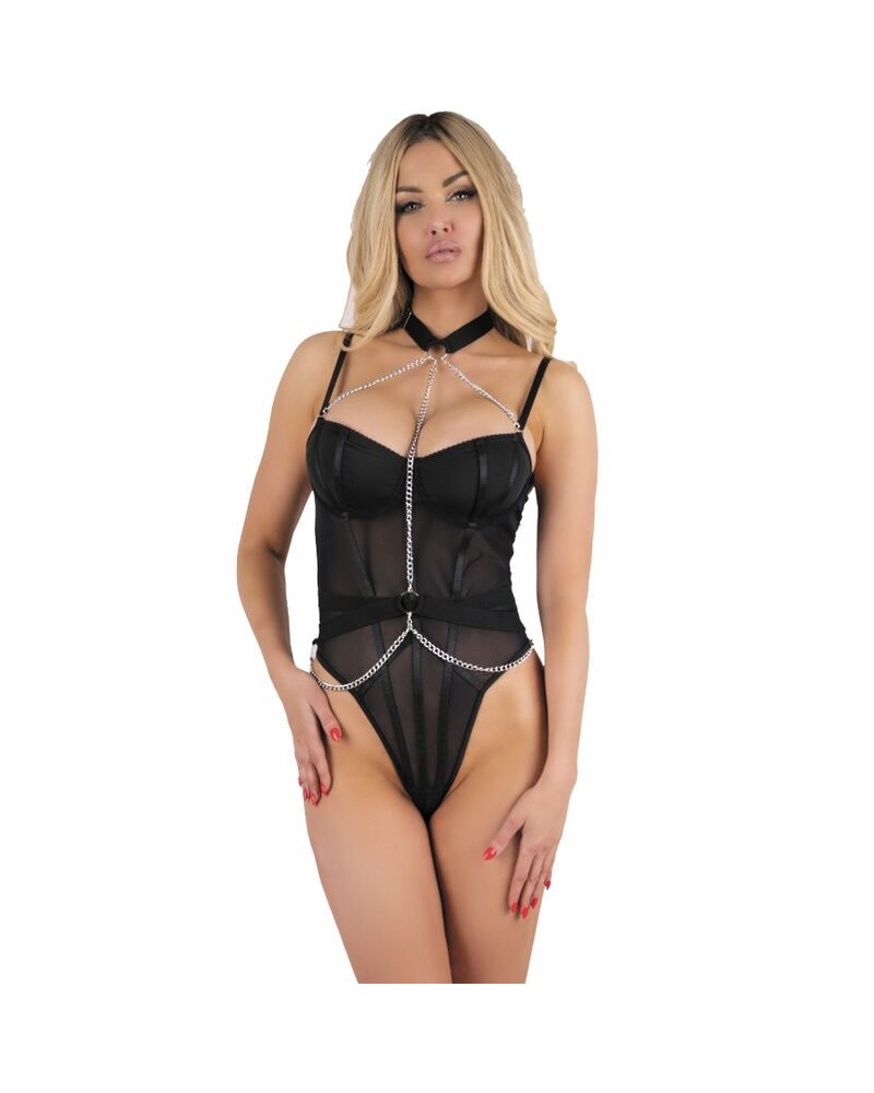 LIVCO CORSETTI FASHION - MELISENDA CF 1709 ACCAPPATOIO + CAMICIA + PERIZOMA NERO S