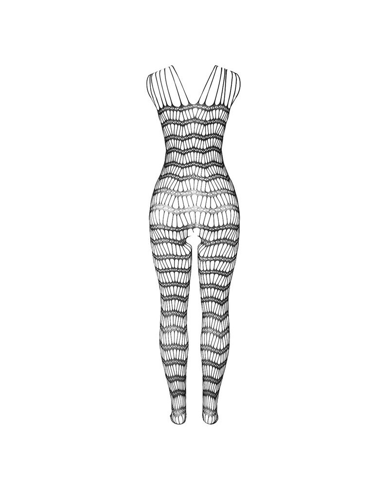 SUBBLIME - 951696 BODYSTOCKING A RETE SENZA CAVALLO CON SPALLINE SULLE SPALLE NERO TAGLIA UNICA